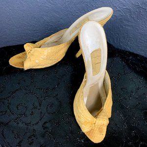 VINTAGE (1984 )"FIAMMENTE" Snake Skin Pumps